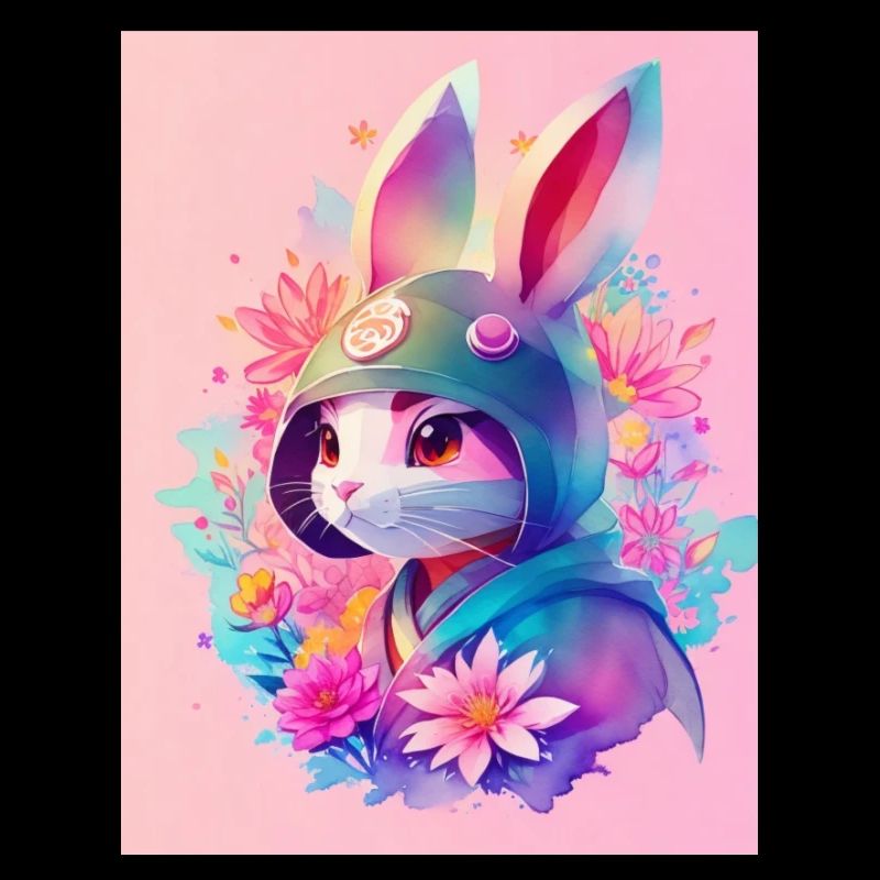 Rabbit in Digital Style