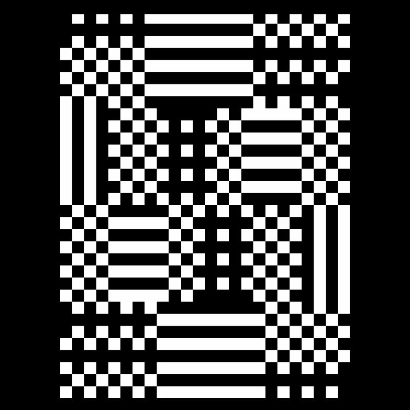GridFlux Monochromes optisches Muster