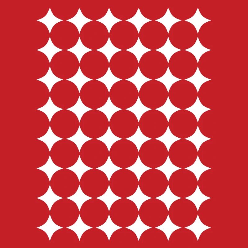 Polka Dot Grid: Bold Black Circles