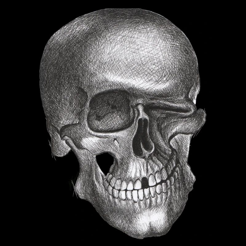 Zwinkernder Schädel - Totenkopf