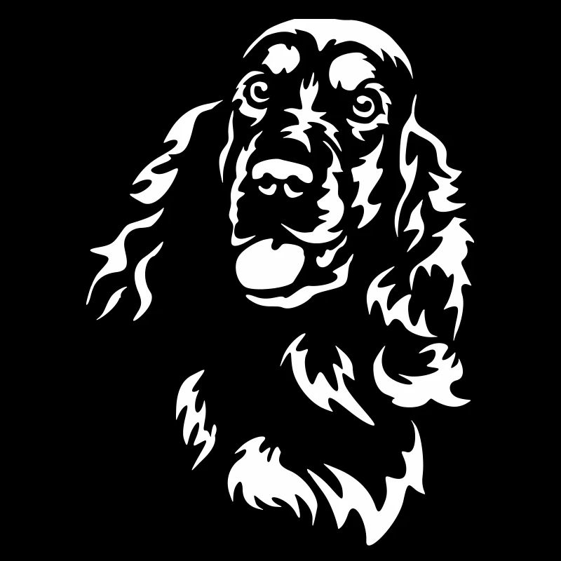 Cocker Spaniel Head « Black Edition »