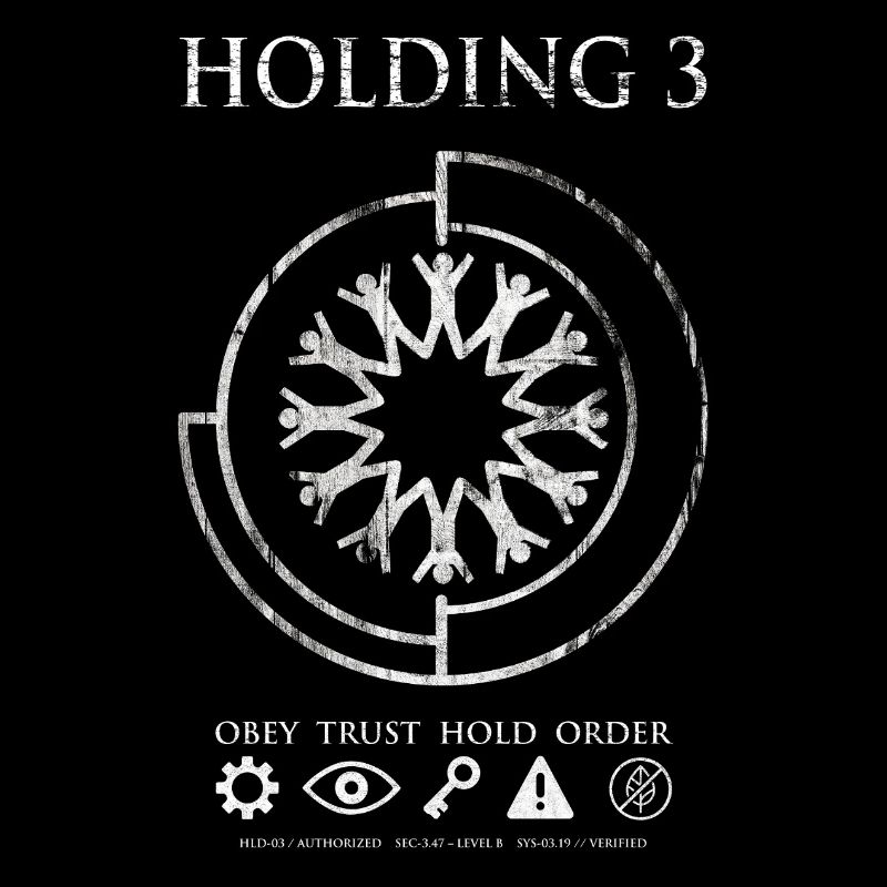Holding 3 – Dystopisches Sci-Fi-Emblem-Design