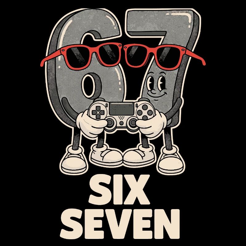 6 7 Six Sept Points d’Aura Meme Jeu Mignon
