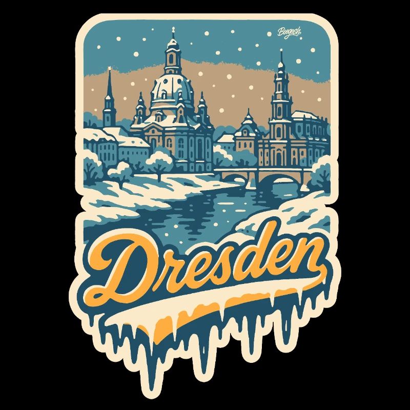 Wintry Dresden – Old Town in the Snow