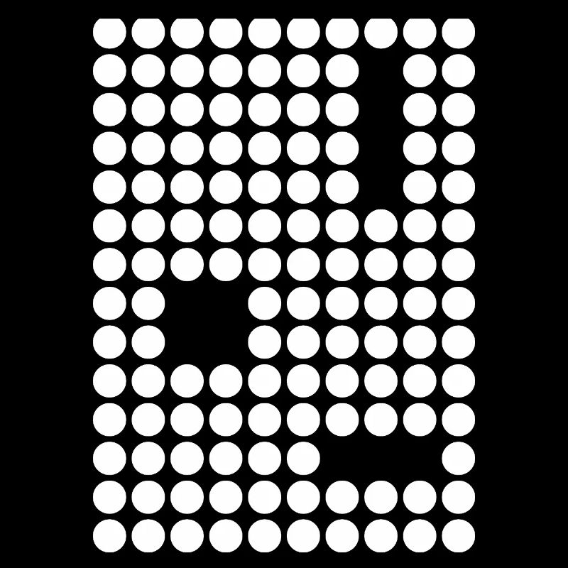 Dot Mosaic Geometric Grid