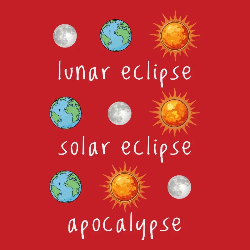 Lunar Eclipse Solar Eclipse Apocalypse Humor