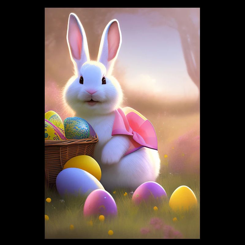 Easter Bunny with Easter Eggs