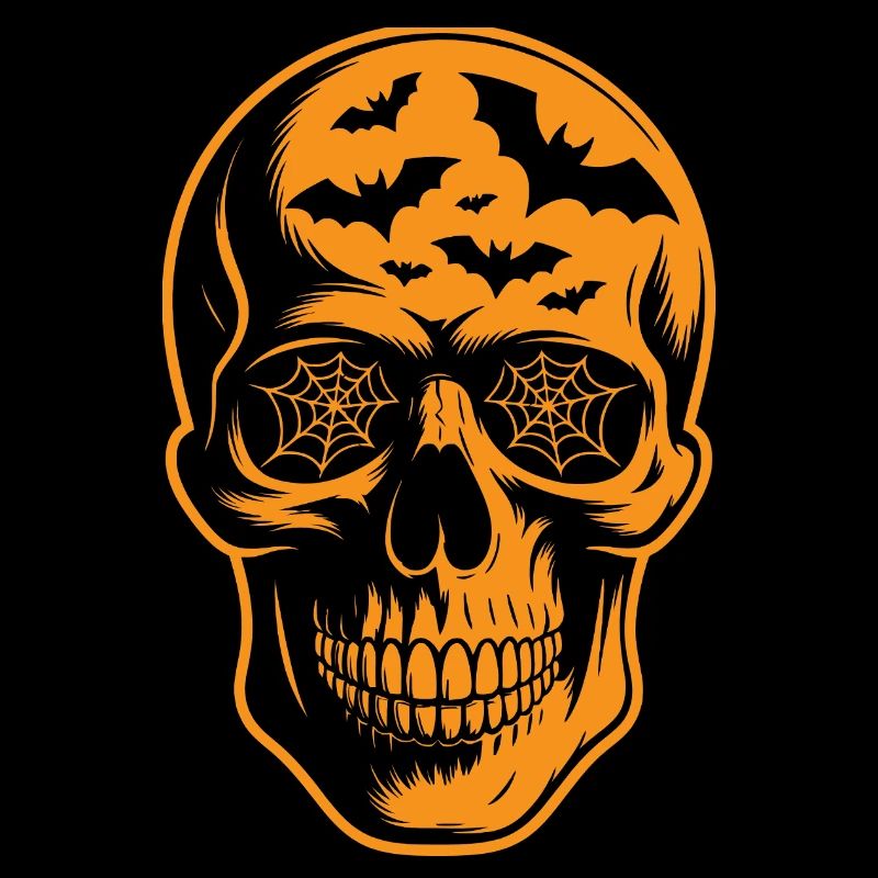 Spiderweb Skull Halloween