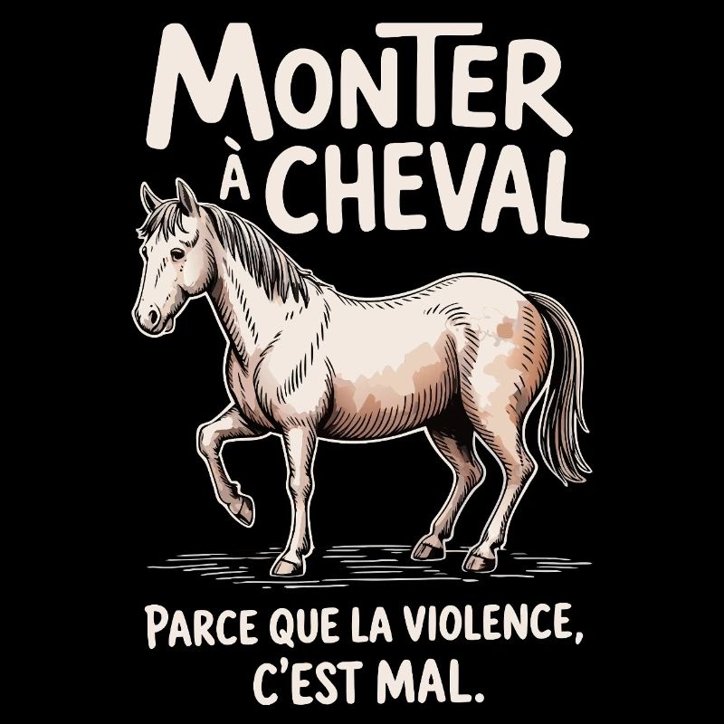 Monter à cheval, parce que la violence c’est mal