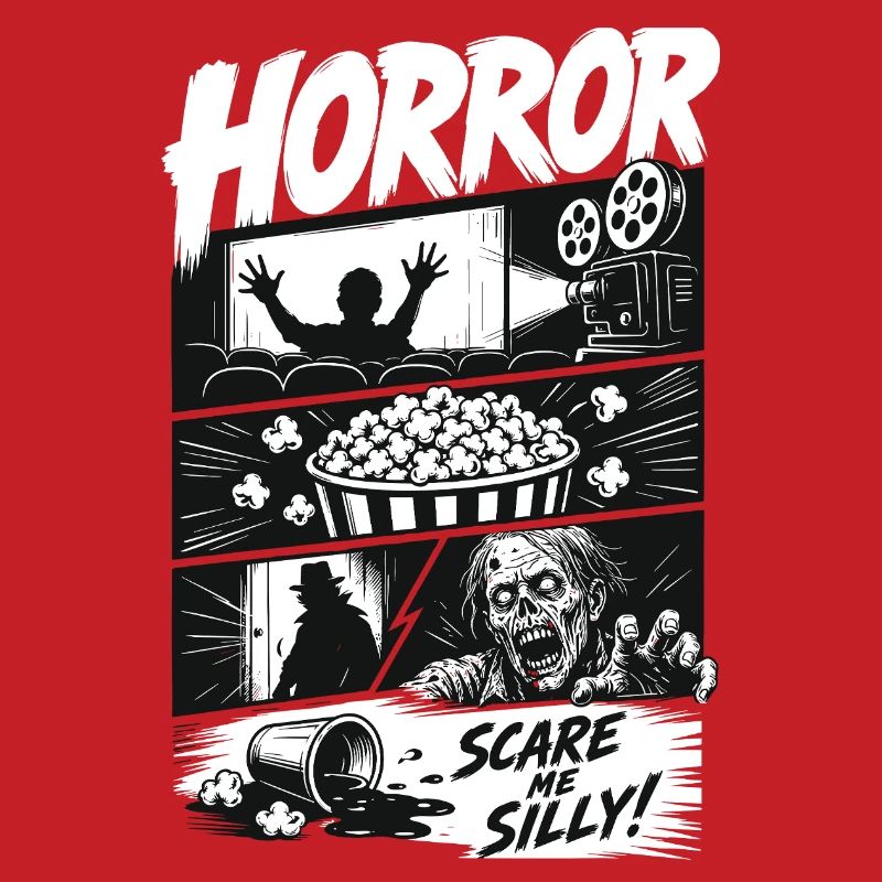 Horror Popcorn Comic Style
