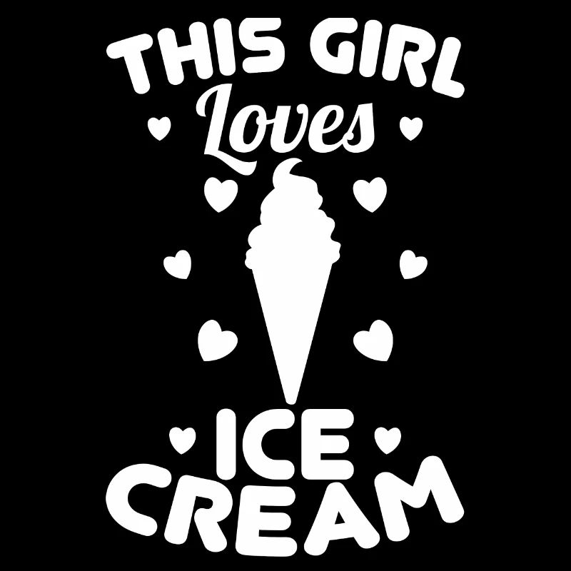Fille de crème glacée