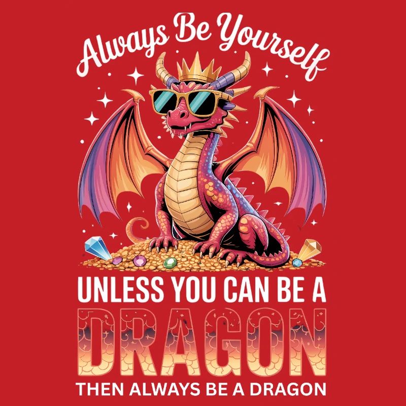 Sei immer du selbst, es sei denn, du kannst ein Drache sein
