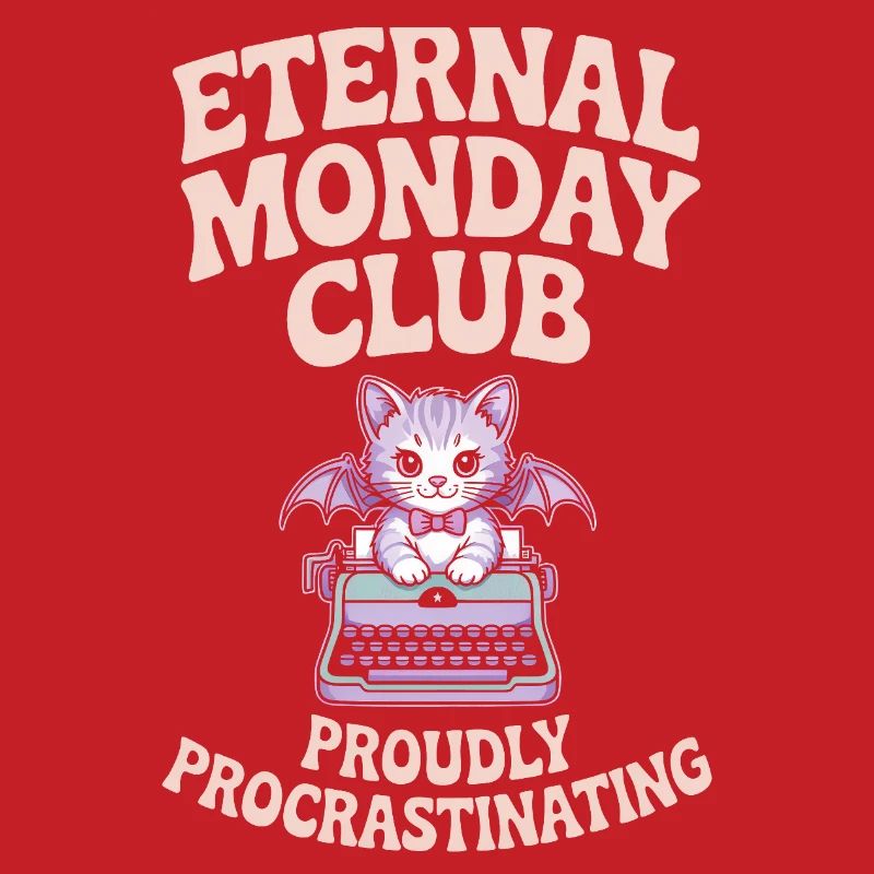 Club du Lundi Éternel Chat Procrastination