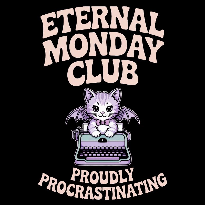 Club du Lundi Éternel Chat Procrastination