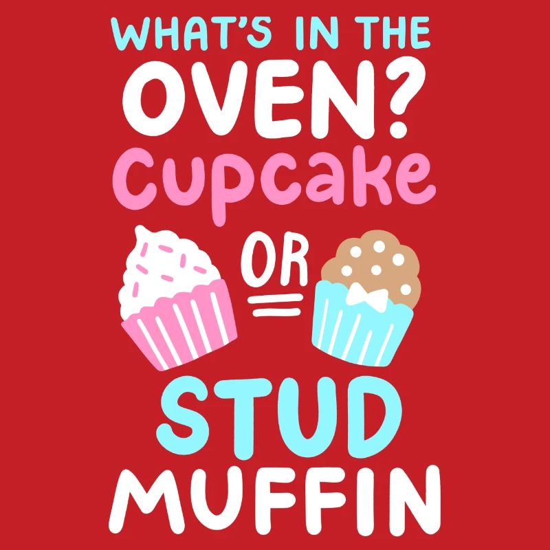 Cupcake oder Stud Muffin Gender Reveal Party