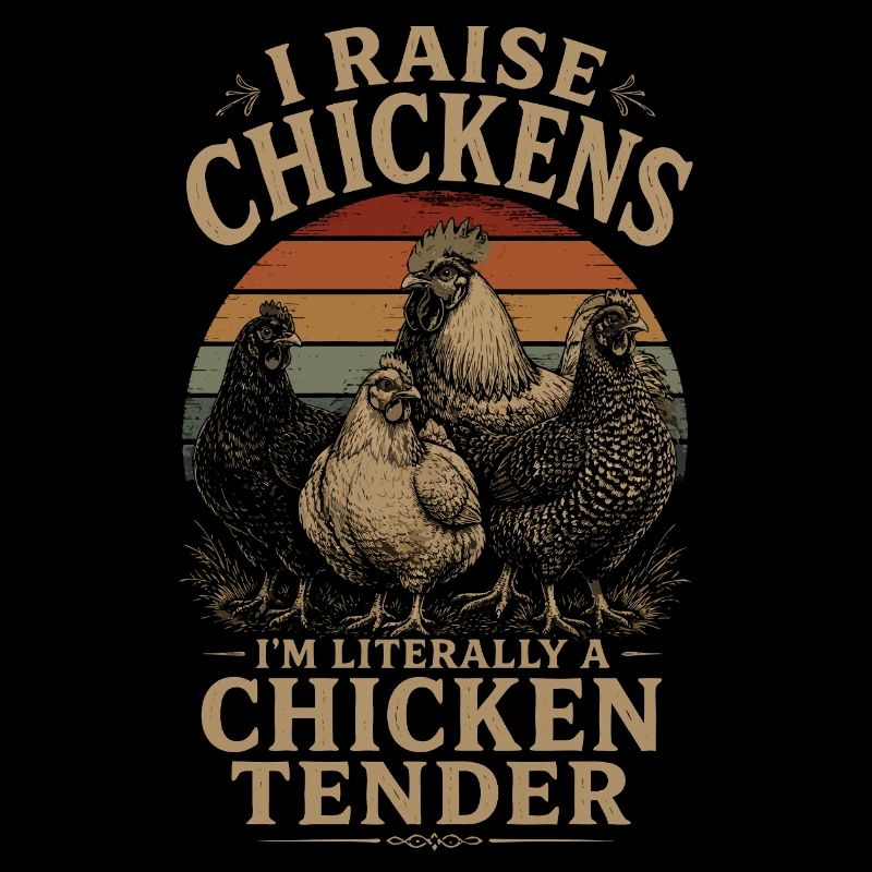Humor Poules – Ich bin buchstäblich eine Chicken Tender Vin