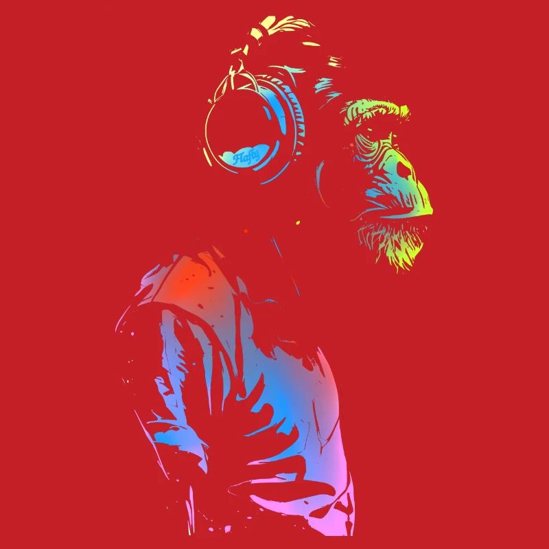 Affe mit Kopfhörern 🎧