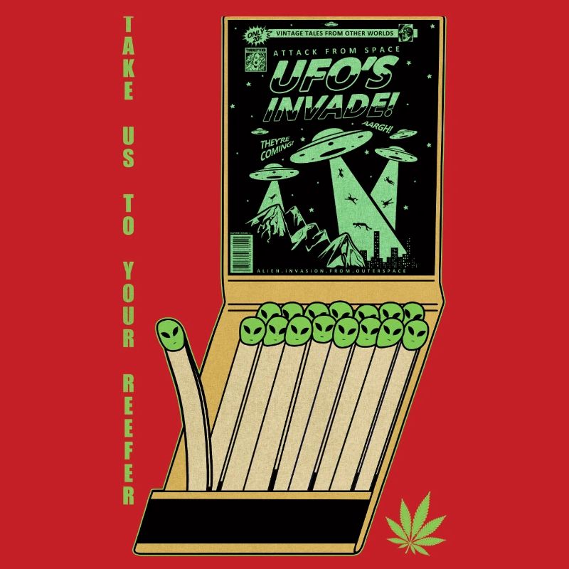 OVNI Invasion Vintage Affiche Design