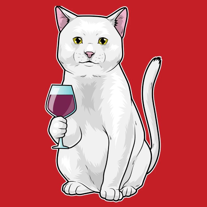 Cat Red Wine