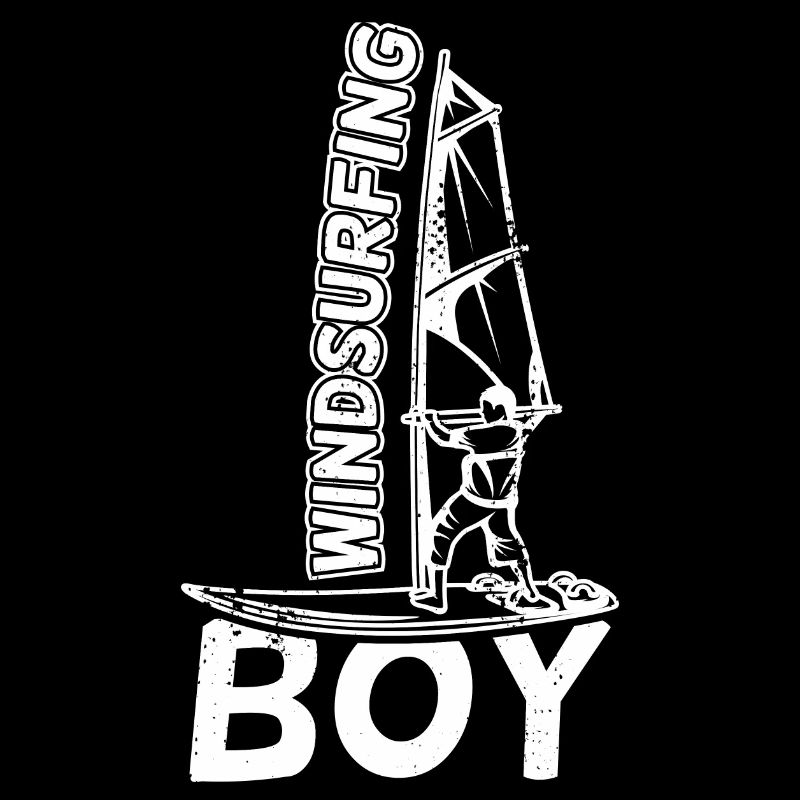 Lustiger Windsurfer Junge