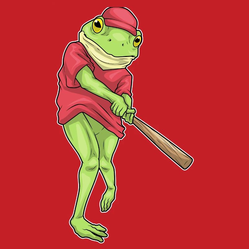 Frog Baseball Baseball Bat