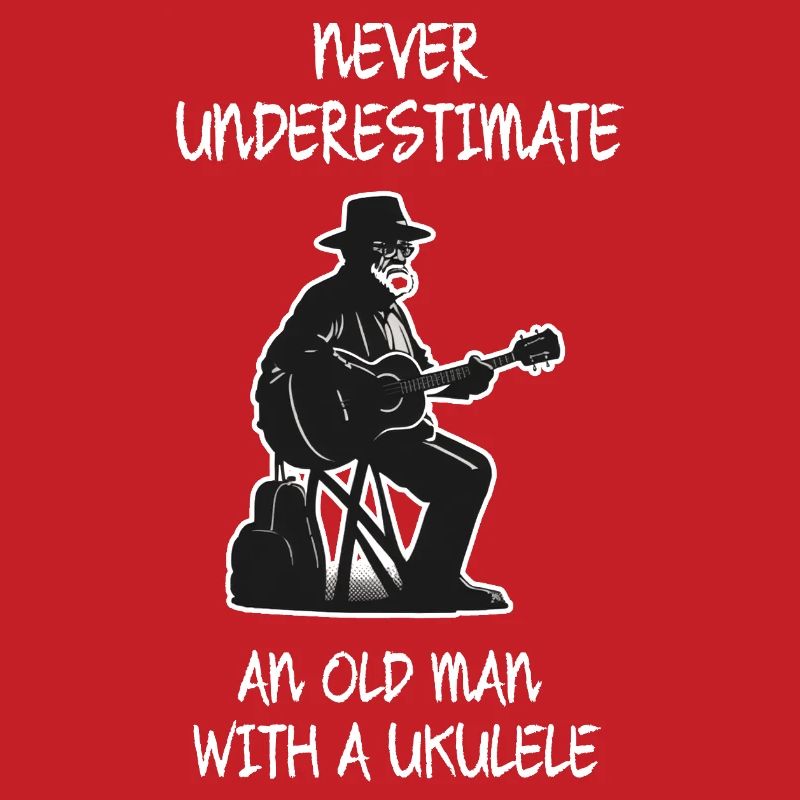 Unterschätze niemals einen alten Mann mit einer Ukulele