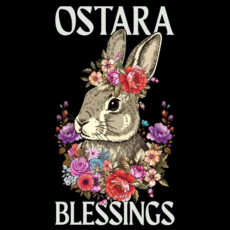Ostara Blessings Happy Easter Rabbit