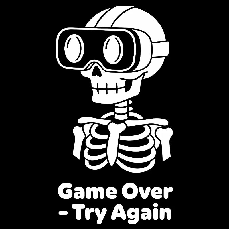 GameOver Skeleton VR Motif