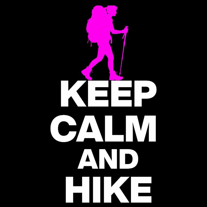 KEEP CALM AND HIKE ON, WANDERLUST, GESCHENK 🚶