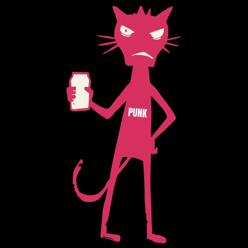 Little Monsters : Attitude néon de Punk Cat