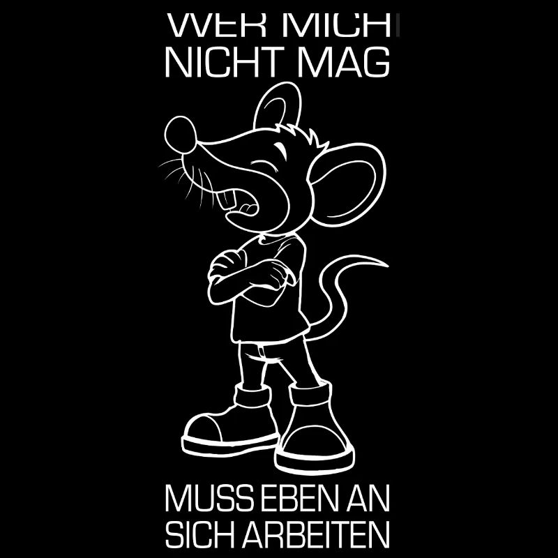 Mouse with work ethic funny saying