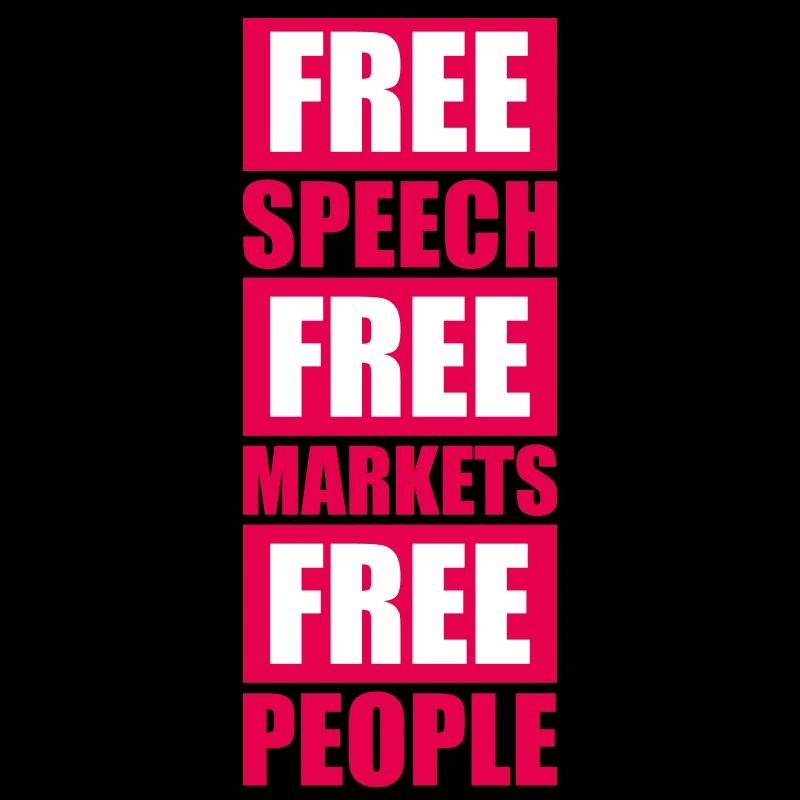 Marché de la liberté d’expression Peuple Libertarian Freedom Logo