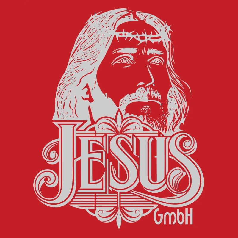 Jesus Kopf hellgrau