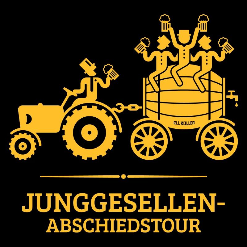Junggesellen-Abschiedstour Trecker Bierfass JGA W
