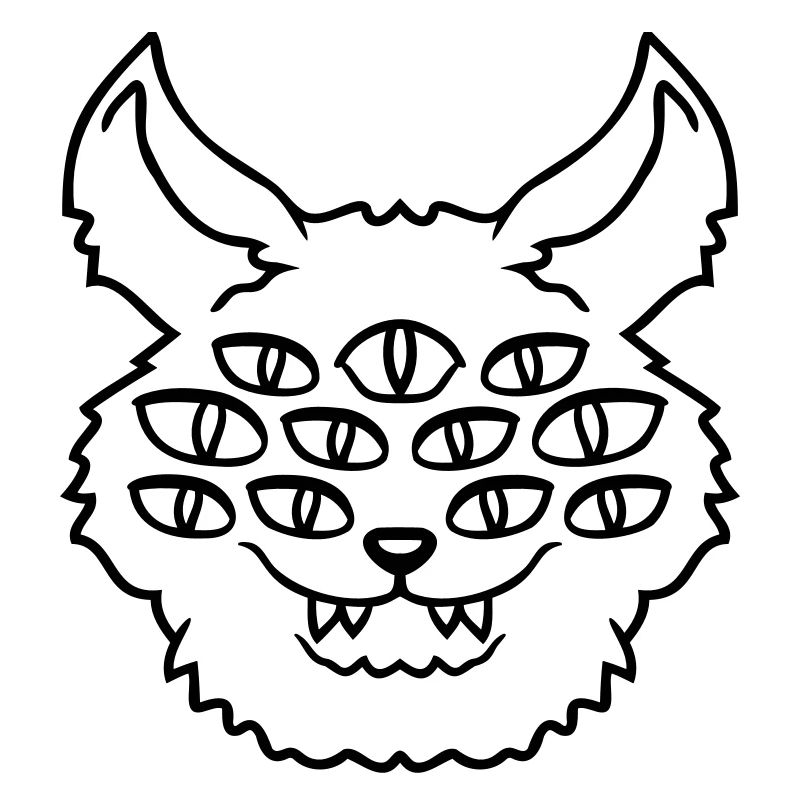 Cat Demon Many Eyes Devil Hell Evil Monster