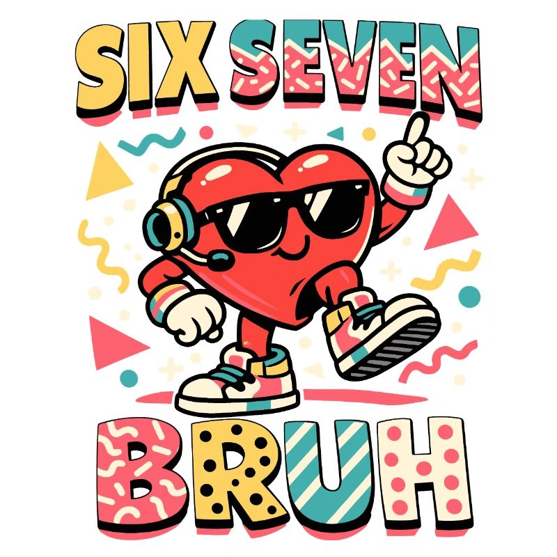 67 Six Seven Meme Cool Saint-Valentin