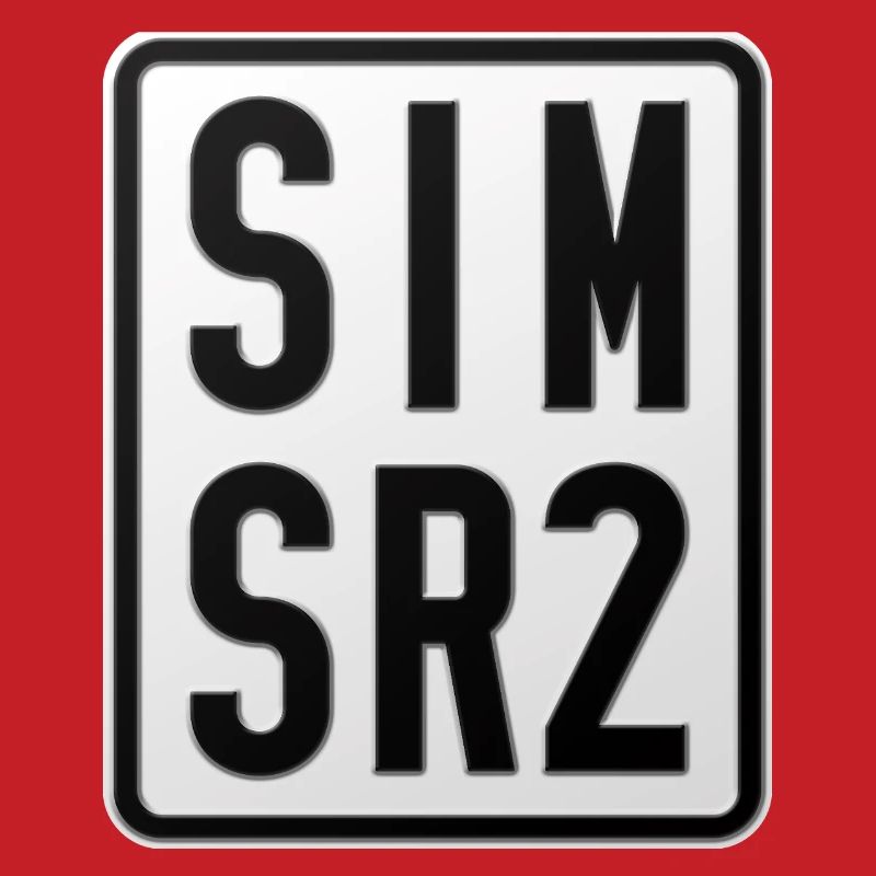 Plaque d’immatriculation du cyclomoteur Simson SR2