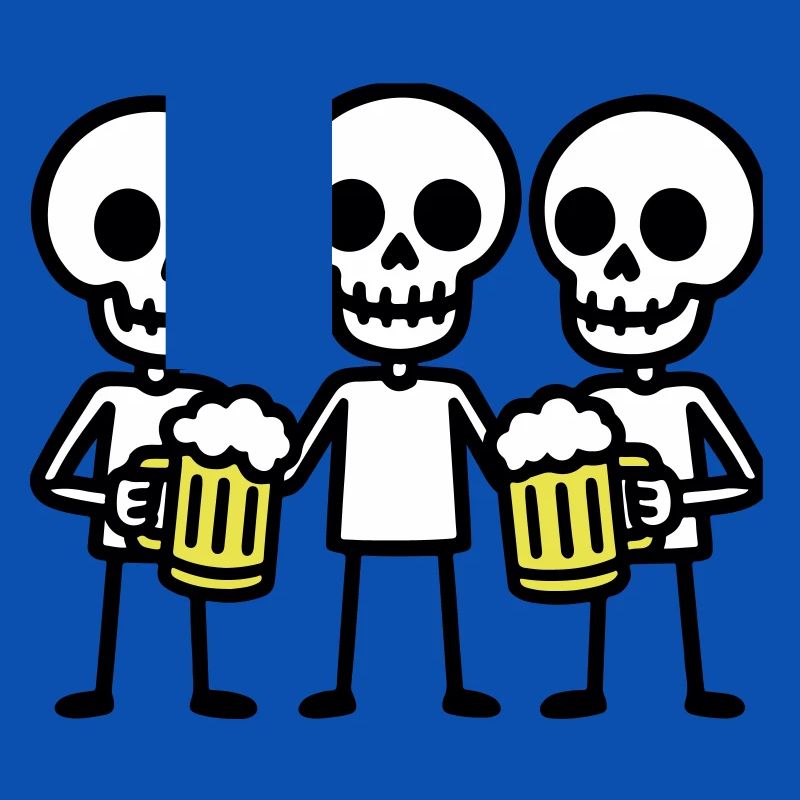 Skeleton Beer Drinking Team