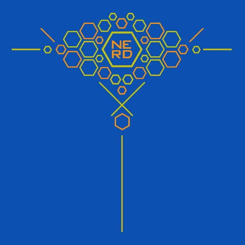 Nerd Hex Pattern Gradient