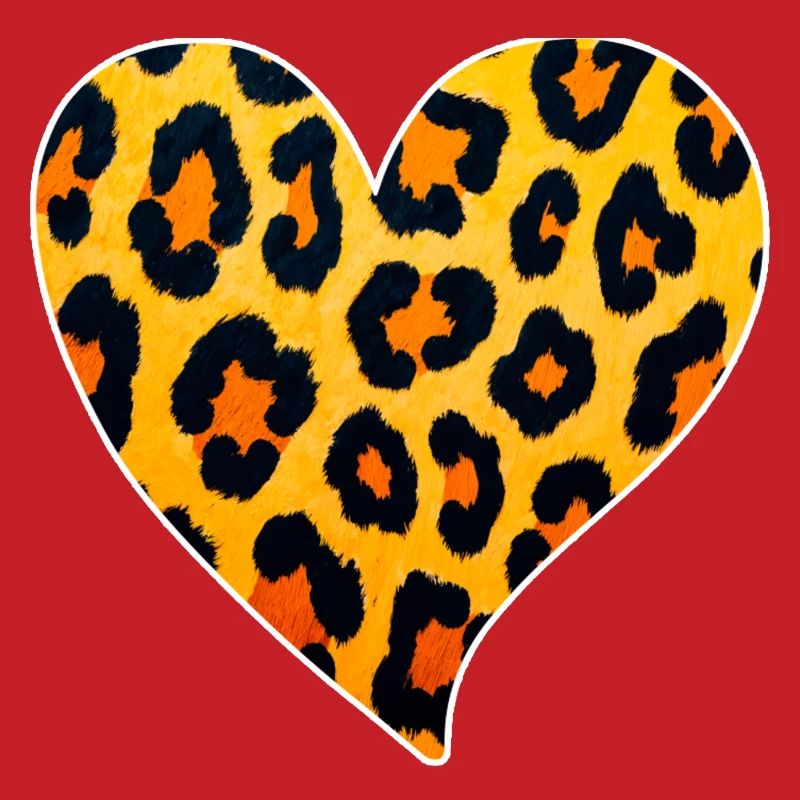Leopard Heart Pattern: Wild Temperament