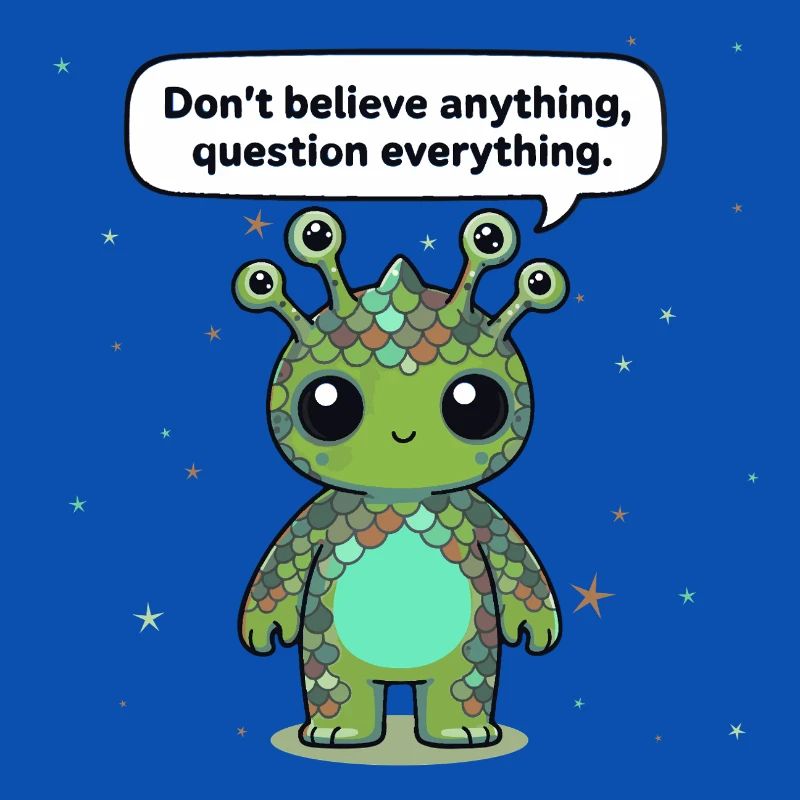 Curious Alien - Statement: Question everything