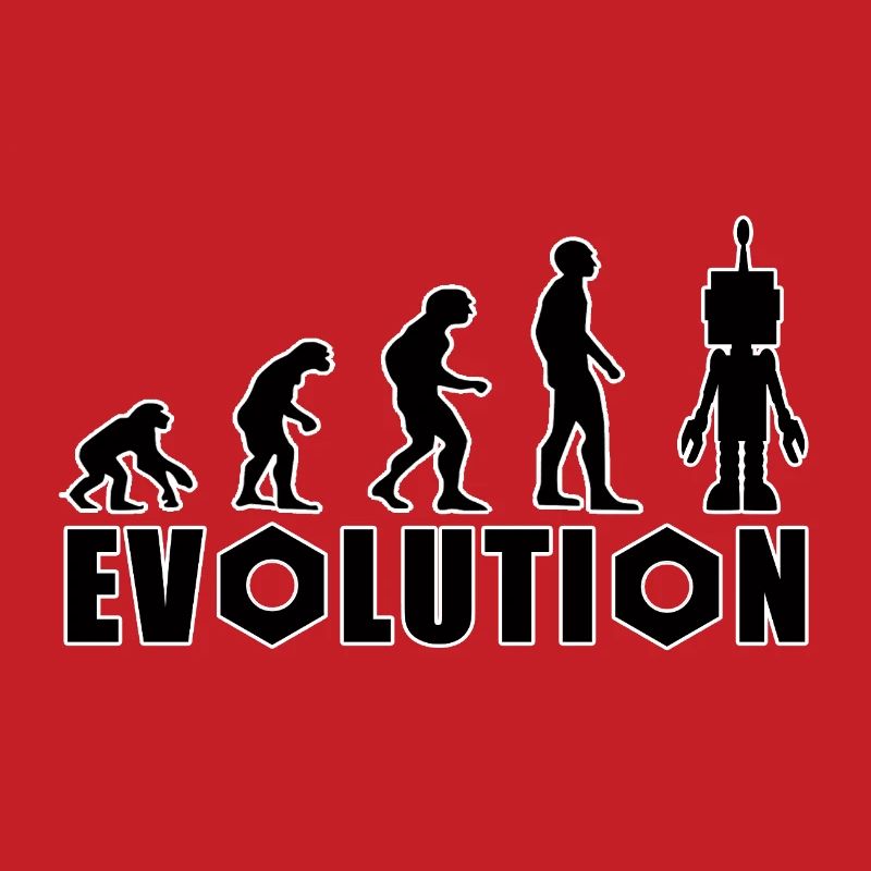 Evolution von Mensch zu Android