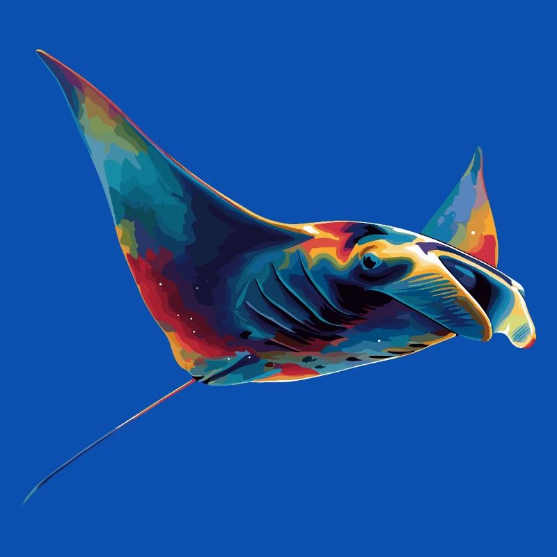 Manta Ray, Devil Ray, Stingray, Diver