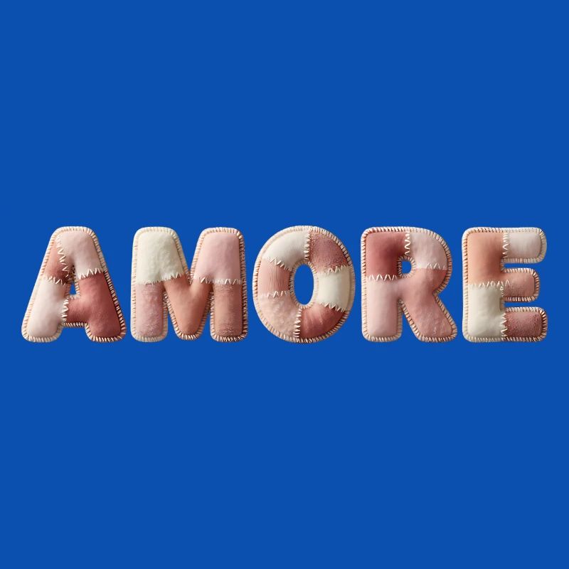 Amore Plush Stitch Patchwork Gift