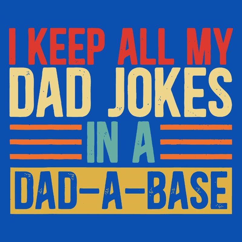 Papa-Witze in einer Dad-a-Base behalten