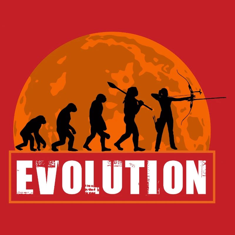 Archy Evolution Hunter Silhouette Rétro Vintage