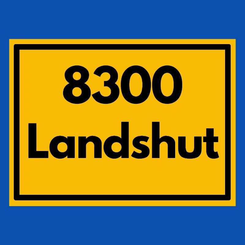 OLD POSTCODE POSTCODE RETRO 8300 LANDSHUT BAVARIA