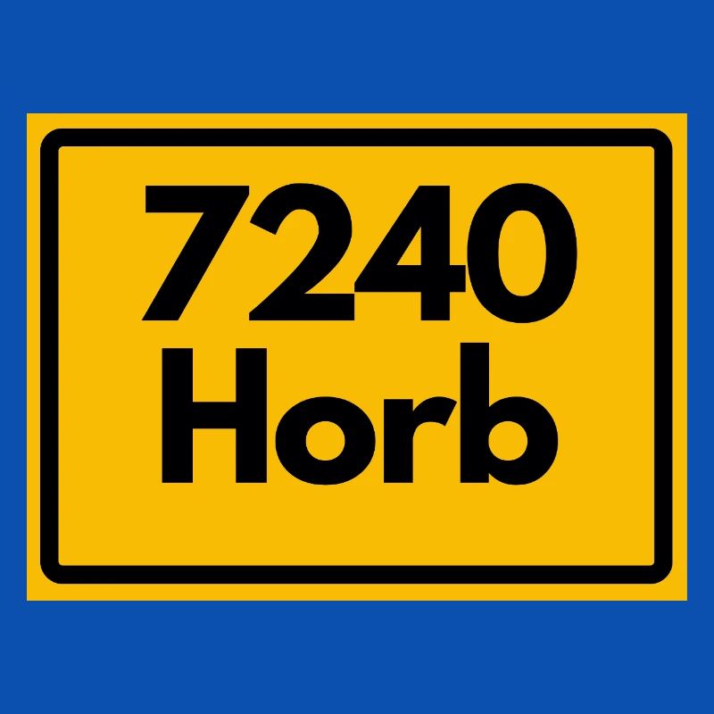 OLD POSTCODE POSTCODE RETRO 7240 HORB HEIMATSTOLZ
