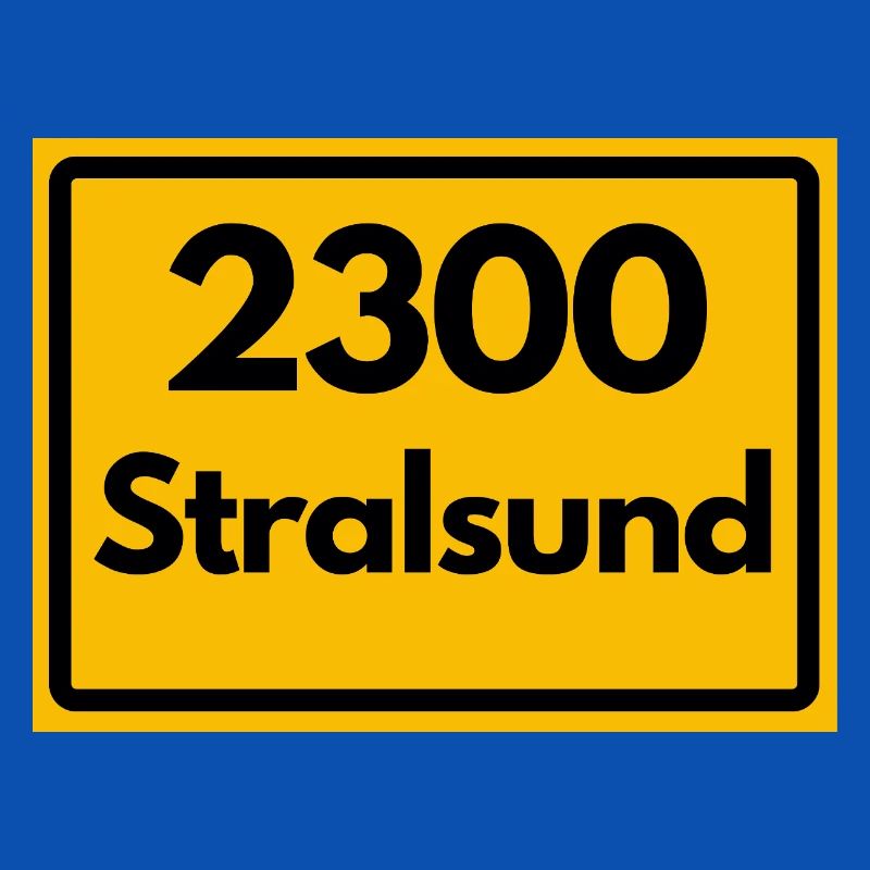 OLD POSTCODE POSTCODE RETRO 2300 STRALSUND HEIMAT