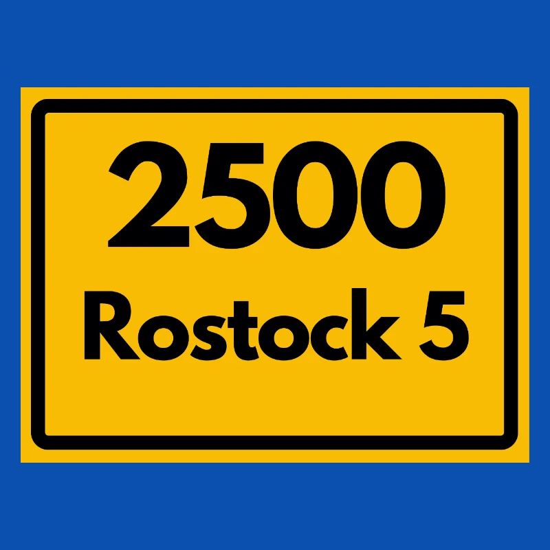 OLD POSTCODE POSTCODE RETRO 2500 ROSTOCK 5 HEIMAT